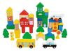 купить Конструктор Tooky Toy TH451 Constructor din lemn City 50 buc, 57337 в Кишинёве 