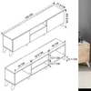 cumpără Comodă TV Bofigo Decorativa, cadru metalic, 160 cm, Alb/Stejar (11-16-01) în Chișinău 