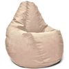 купить Кресло-мешок BeanBag BM5868, Кресло Груша из велюра Maserrati, L, песочный в Кишинёве 