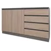 купить Комод Smartex (16114) Т2 160cm Grafit+Stejar Deschis в Кишинёве 