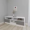 cumpără Comodă TV Smartex (16317) Т6 100cm TV Alb+Grafit în Chișinău 