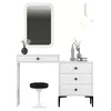 купить Туалетный столик Trendy Lizbon 549-Alb 124x84x40cm в Кишинёве 