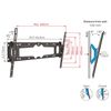 Wall Mount Barkan ''E410+'' Black 32" - 90" Tilt, max.60kg, VESA mm: up to 600x400mm 