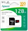 купить Флеш карта памяти SD Apacer AP128GMCSX10UB-R microSDXC 128GB w/1 Adapter RP в Кишинёве 