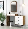 купить Туалетный столик Trendy Lizbon 544-Nuc, Alb 124x84x40cm в Кишинёве 