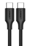 cumpără Cablu telefon mobil Ugreen 50998 Type-C to Type-C TPE 1.5m 480Mbps 3A 60W US286, Black în Chișinău 