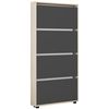 купить Полка для обуви Mobildor-Lux Leo Slim 60x16x164H cm Sonoma/Anthracite в Кишинёве 