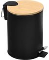 купить Урна для мусора Kesper 90166 Caldare gunoi 3L metal negru в Кишинёве 