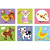 купить Головоломка Viga 50835 4pcs 6-side Cube Puzzle Farm Animals в Кишинёве 