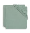 купить Детское постельное белье Jollein 2511-507-00095 Cearsaf cu elastic Jersey Ash Green, 120x60cm, 2buc в Кишинёве 
