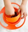 cumpără Seturi pentru hrănire bebelușilor BabyJem 350 Bol multifunctional cu capac si rotire 360 grade Amazing Bowl Oranj în Chișinău 