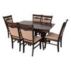 купить Комплект стол и стулья Evelin di Costacurta стол HV-32V Chocolate + 6 стульев HV-3167 Chocolate в Кишинёве 