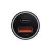 купить Зарядное устройство для автомобиля Baseus CGJM000113 Car Charger Golden Contactor Max USB+Type-C 60w, Grey в Кишинёве 