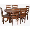 cumpără Set masă și scaune Evelin di Costacurta стол HV-24V Burnish Oak + 6 стульев GLORIA Burnish Oak/Ekea12 Dark Brown în Chișinău 