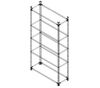 cumpără Raft de depozitare Nex Home Raft metalic Elegant 1840x950x440 mm, 5 rafturi metal, antracit în Chișinău 
