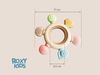 cumpără Iinel dentiție Roxy Kids RWDN-001 Штурвал, прорезыватель силиконовый с кольцом из бука în Chișinău 