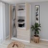 купить Шкаф Smartex (15869) N15 120cm Alb+St.Deschis в Кишинёве 