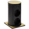 купить Розетка электрическая ASA Plastici 060.47F.00010 Versalift square version 2 sockets F + 1 USB 5V (A+C) Gold в Кишинёве 