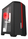 Case mATX GAMEMAX Centauri, w/o PSU, 1x120mm, Red LED, USB3.0, Side Window, Black/Red 