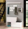 cumpără Mobilă pentru antreu Trendy Holdon Alb, 120x78x40cm (GTR001342) în Chișinău 