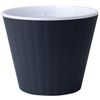 cumpără Ghiveci pentru flori Aleana 114034 Ibis cu fund dublu 15,7x13,0cm, granite / white în Chișinău 
