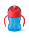 Cană cu pai flexibil Avent SCF796/01, 200 ml, băiat