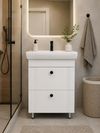 cumpără Dulap pentru lavoar Mashtab 22275 Palma (ML) cu 2 sertare 650x470x850 Alb mat în Chișinău 