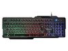 Gaming Keyboard Qumo Cobra, 12 Fn keys, Metal plate, Backlight, Black, USB 