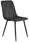 купить Комплект стол и стулья Evelin di Costacurta cтол DT-404-3B + 3 стула YTC-080B Bluvel-14 (Dark grey) в Кишинёве 