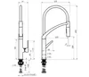 cumpără Bateria bucătărie Rubineta Ultima-50 BK/GD (UL506GD8) în Chișinău 