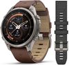 купить Смарт часы Garmin Fenix 9 Pro, 47mm, inReach,Ti/Ltr bd,WhCExc (010-04336-41) в Кишинёве 