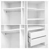 cumpără Dulap Mashtab 12246 FLEXO M5 alb uși Gri 1500x530x2200 în Chișinău 