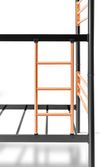 купить Кровать детская Evger RD-70 90x200cm Black/Orange в Кишинёве 