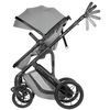 купить Детская коляска Kikka Boo Darling Light Grey 2024, transformabil 3in1 (3800171209717) в Кишинёве 