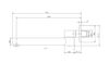 купить Смеситель для ванны F-Design L-244 FD8-001-11 Crom, pipa fixa в Кишинёве 