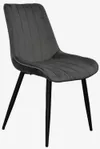 купить Комплект стол и стулья Evelin di Costacurta cтол DT-533R B + 4 стула YTC-055B Bluvel-14 (Dark grey) в Кишинёве 