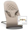 cumpără Leagăn pentru bebeluși BabyBjorn 606117A Balansoar Bliss Sand Grey, Bumbac cu bara de jucarii în Chișinău 