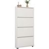 купить Полка для обуви Mobildor-Lux Leo Slim 50x16x164H cm White в Кишинёве 