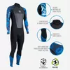 купить Аксессуар для плавания AquaLung Costum scufundare neopren HYDROFLEX FS 3 mm CAM BLU M XL в Кишинёве 