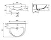 купить Умывальник 60 x 49 см President (1136)  CERSANIT в Кишинёве 
