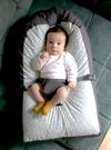 Матрас противоскользящий с ремнями безопасности для младенцев BabyJem Green 