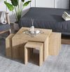 купить Журнальный столик Trendy Ortanca, Stejar Safir 60x60x37cm, set в Кишинёве 