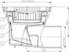 купить Трап наружный горизонтальный D.110 чугун, 240 х 240 мм, H=200 мм, 7 т HL605  HL в Кишинёве 