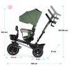 cumpără Bicicletă-cărucior KinderKraft SPINSTEP KRSPST00GRE0000 зеленый în Chișinău 