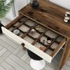 cumpără Măsuţa de toaletă Trendy Lizbon Nuc, Smantana (masa de machiaj) (GTR001448) în Chișinău 