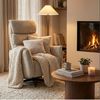 купить Кресло Deco Recliner Mavio ROF-019 Beige (Royal Boucle Natural) в Кишинёве 