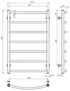 cumpără Uscător de prosoape Lianat 2868 electric Klasik 500x800 inox 90wat în Chișinău 
