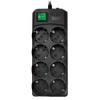 Surge Protector    8 Sockets,  5.0m, Sven "SF-08E-16", Black, flame-retardant material 