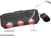 купить ASUS CERBERUS Keyboard and Mouse Combo Gaming, Keyboard Backlight: 2 colors (red/blue) + Gaming Mouse 500-2500dpi, USB (tastatura cu mouse/клавиатура с мышкой) в Кишинёве 