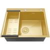 купить Мойка кухонная Gappo GS6050-3 SATIN GOLD в Кишинёве 